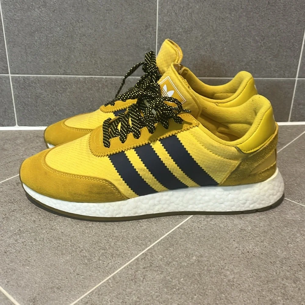 Adidas I-5923 Iniki Boost BD7612 shoes sneakers yellow blue Men’s Size 12